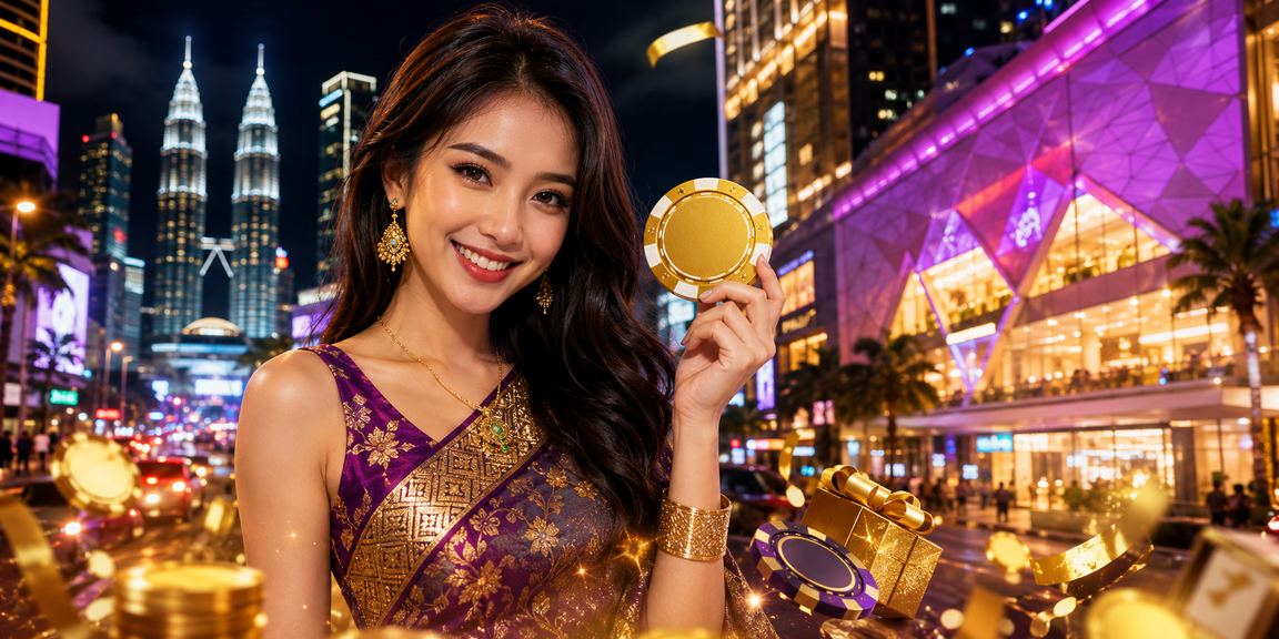 Pemain di Kuala Lumpur menggunakan aplikasi kasino dalam talian pada telefon pintar